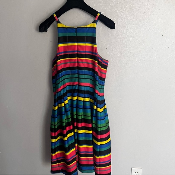 Calvin Klein Rainbow Striped Halter Fit and Flare Dress Small 6 - Picture 11 of 11